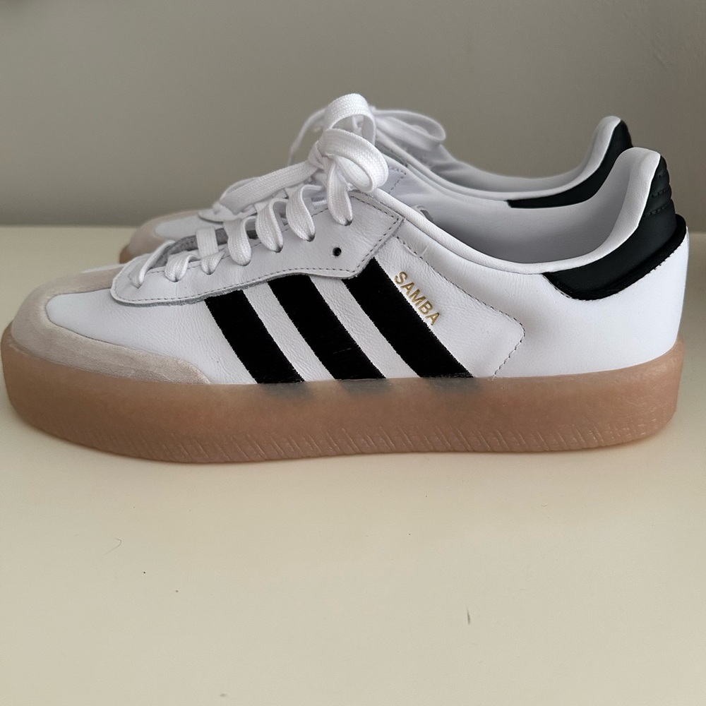 Adidas White and Black Sneakers Classic - Sambae